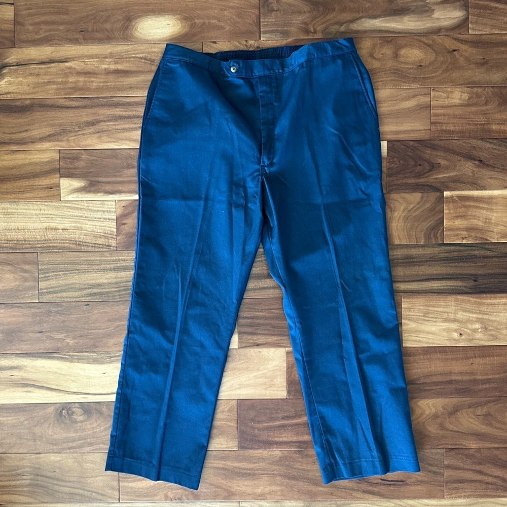 Blue Chino Dress Pants with Elastic Waist size 42
